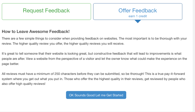 Wealthy Affiliate Site Feedback Preview